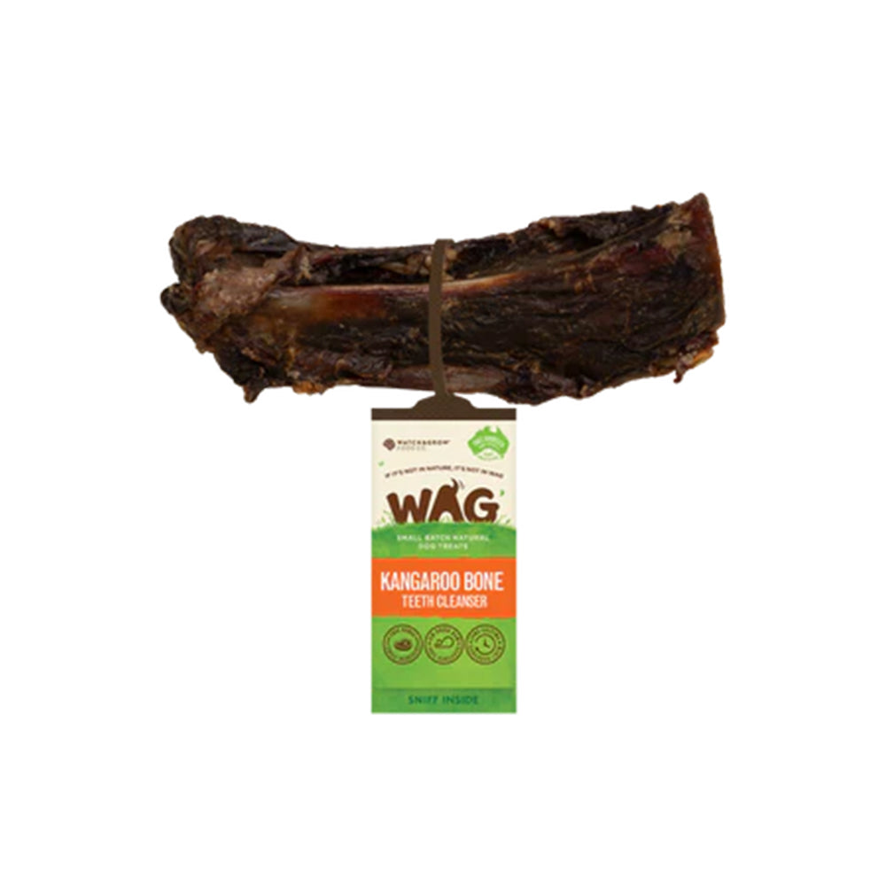 WAG Kangaroo Teeth Cleanser Bone Natural Dried Single Dog Treat