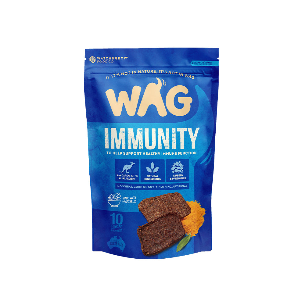 WAG Kangaroo Jerky Immunity Dog Treats 10Pc