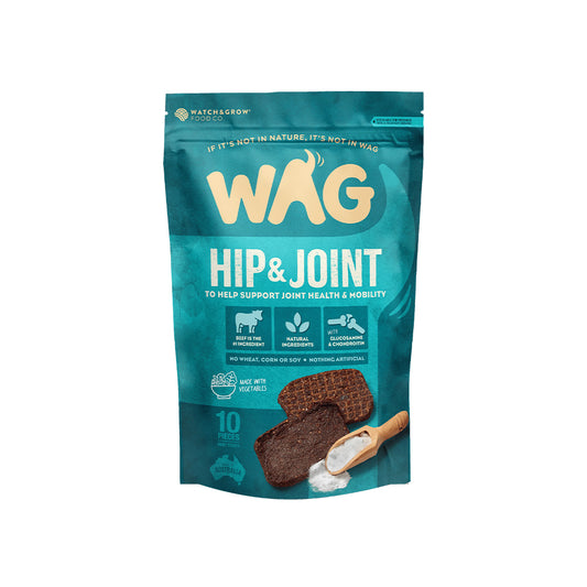 WAG Beef Jerky Hip & Joint Dog Treats 10Pc