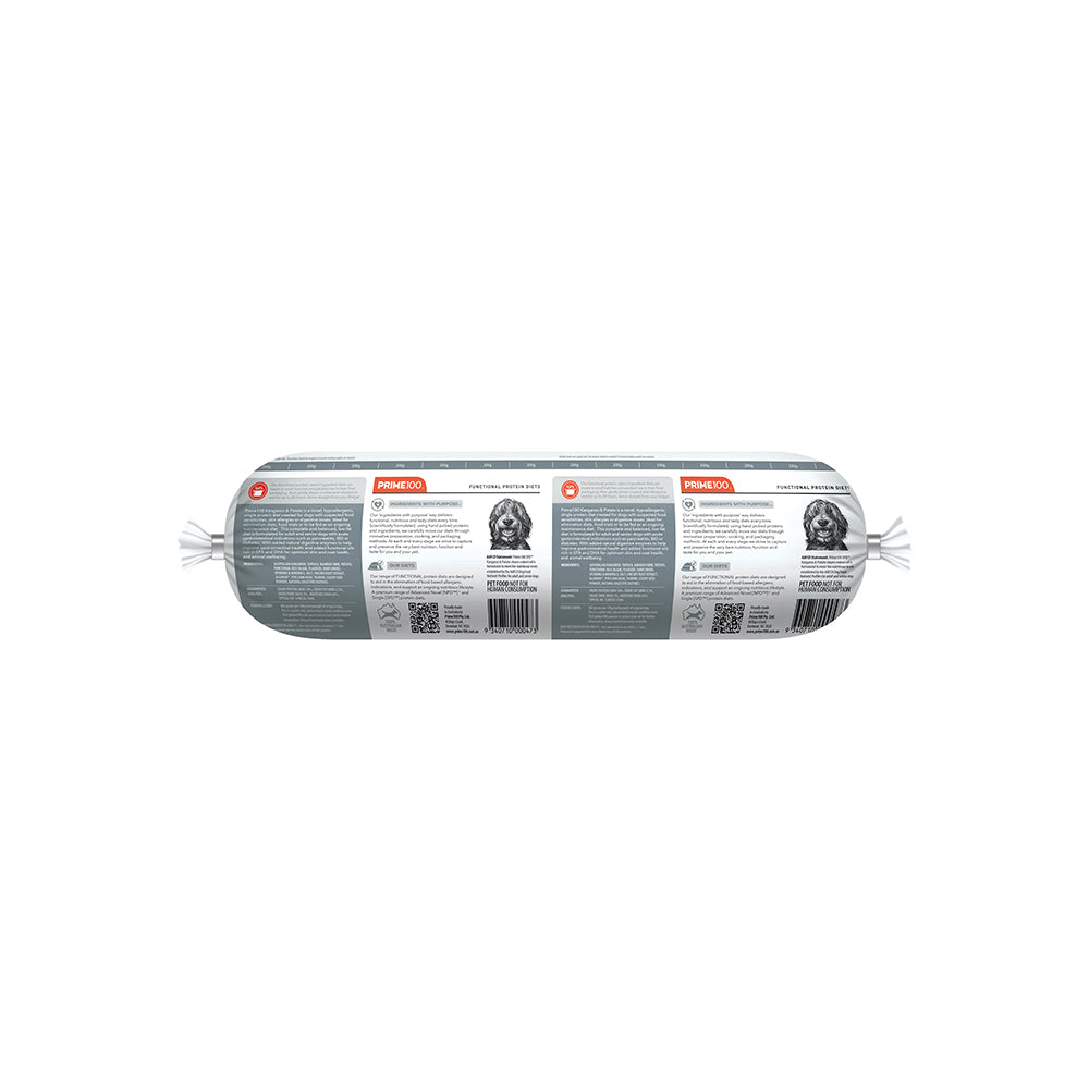 PRIME100 SPD Kangaroo & Potato Fresh Roll Dog Food 2kg