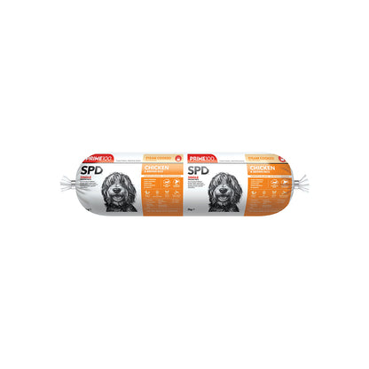 PRIME100 SPD Chicken & Brown Rice Fresh Roll Dog Food 2kg
