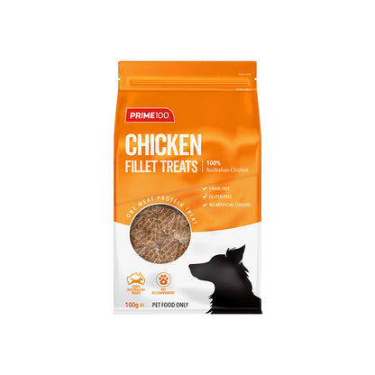 PRIME100 Australian Chicken Fillet Dog Treats 100g