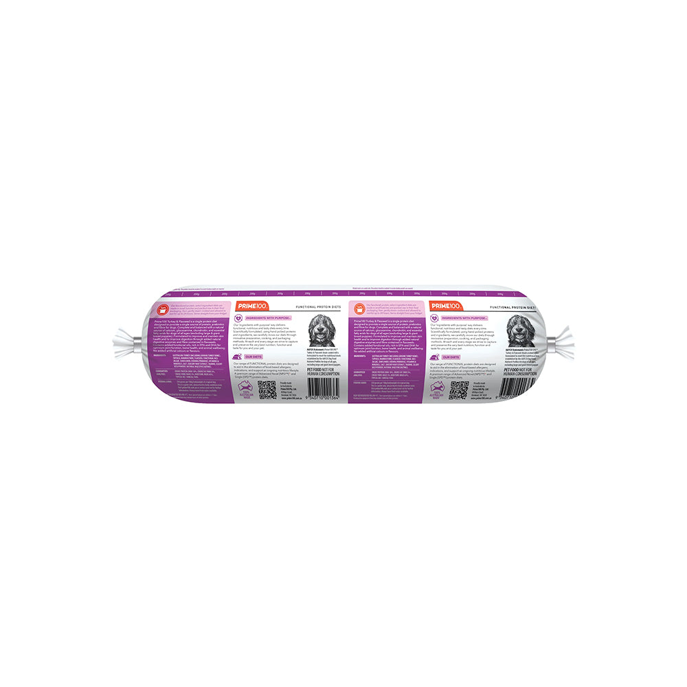 PRIME100 SPD Turkey & Flaxseed Fresh Roll Dog Food