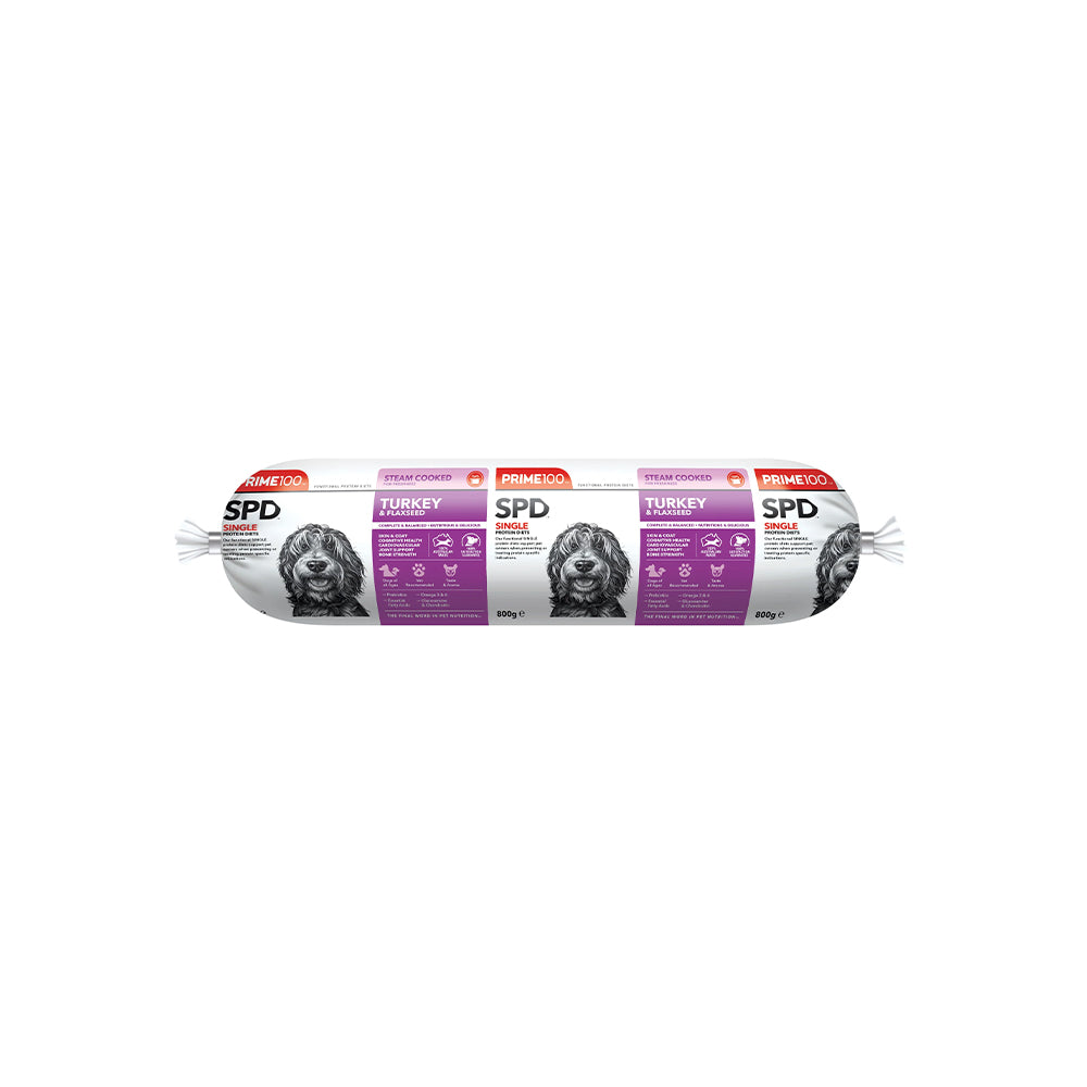 PRIME100 SPD Turkey & Flaxseed Fresh Roll Dog Food