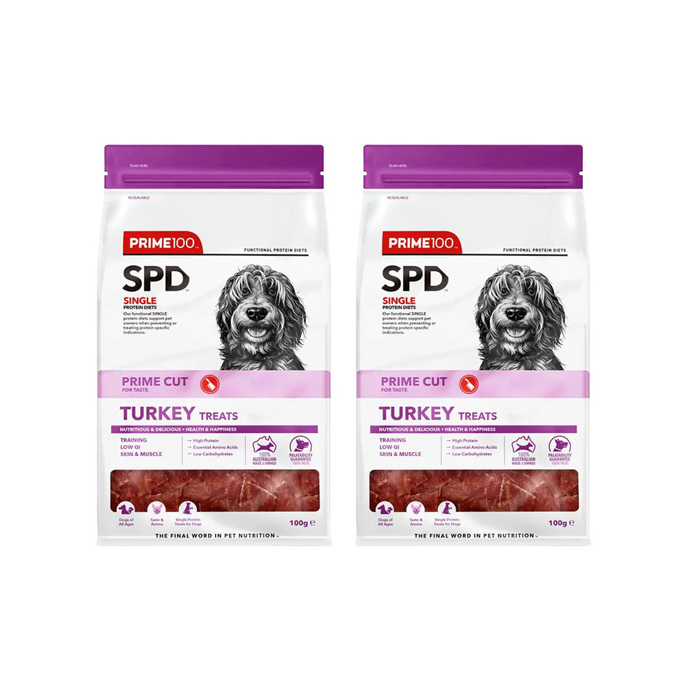 PRIME100 SPD Prime Cut Turkey Dog Treats 100g