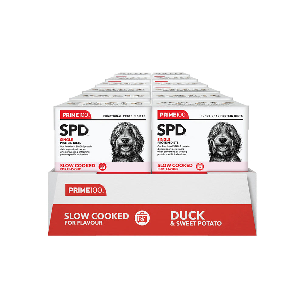 PRIME100 SPD Slow Cooked Duck & Sweet Potato Wet Dog Food 354g