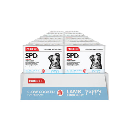 PRIME100 SPD Slow Cooked Lamb & Blueberry Puppy Wet Dog Food 354g