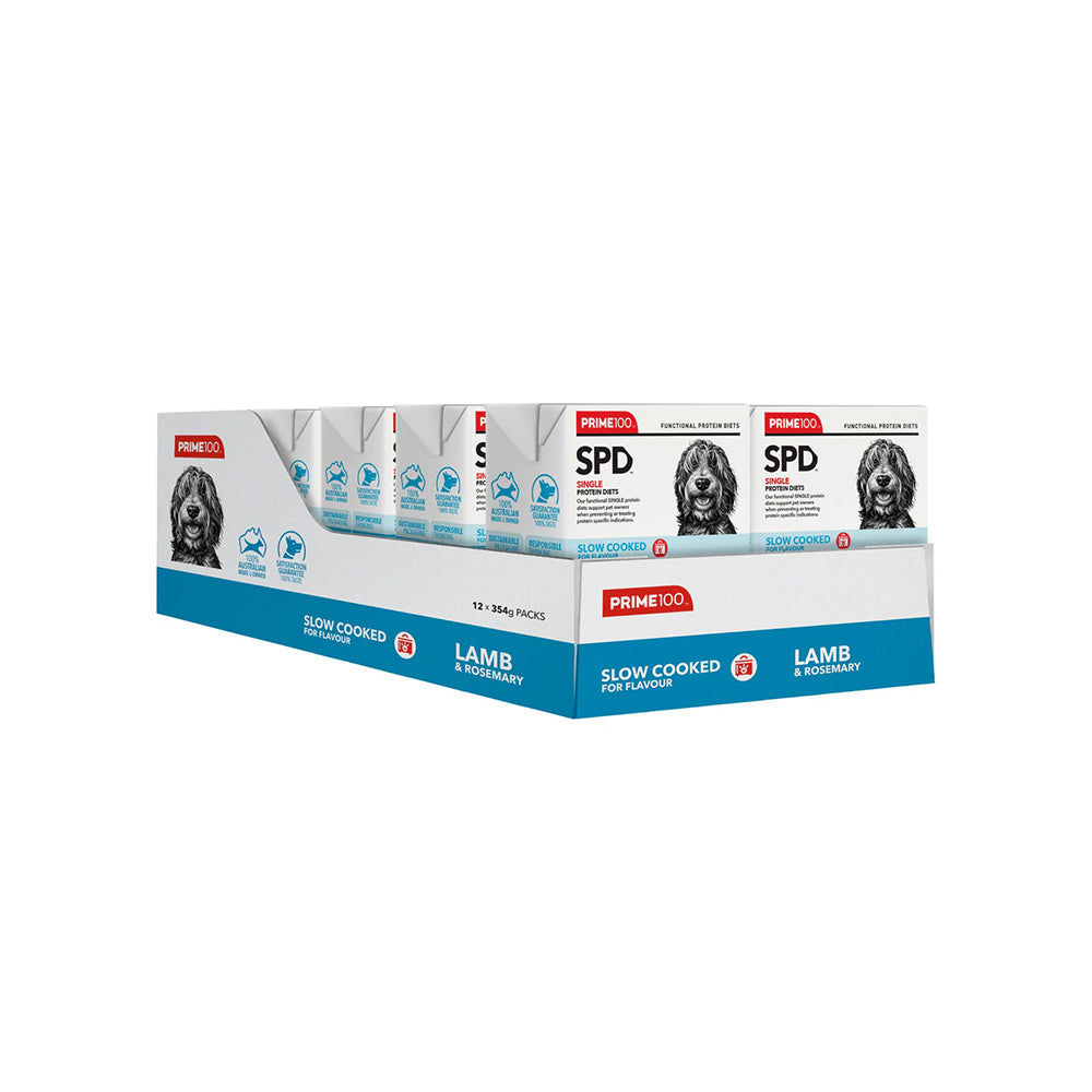 PRIME100 SPD Slow Cooked Lamb & Rosemary Wet Dog Food 354g