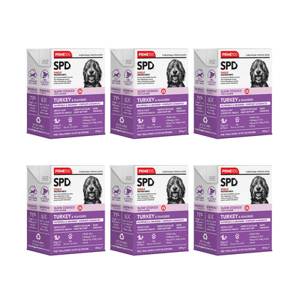 PRIME100 SPD Slow Cooked Turkey & Flaxseed Wet Dog Food 354g