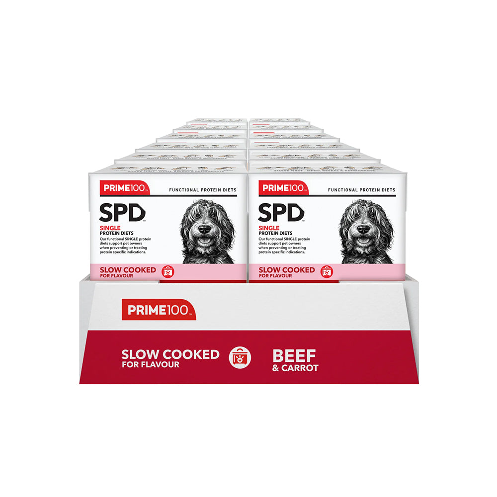 PRIME100 SPD Slow Cooked Beef & Carrot Wet Dog Food 354g
