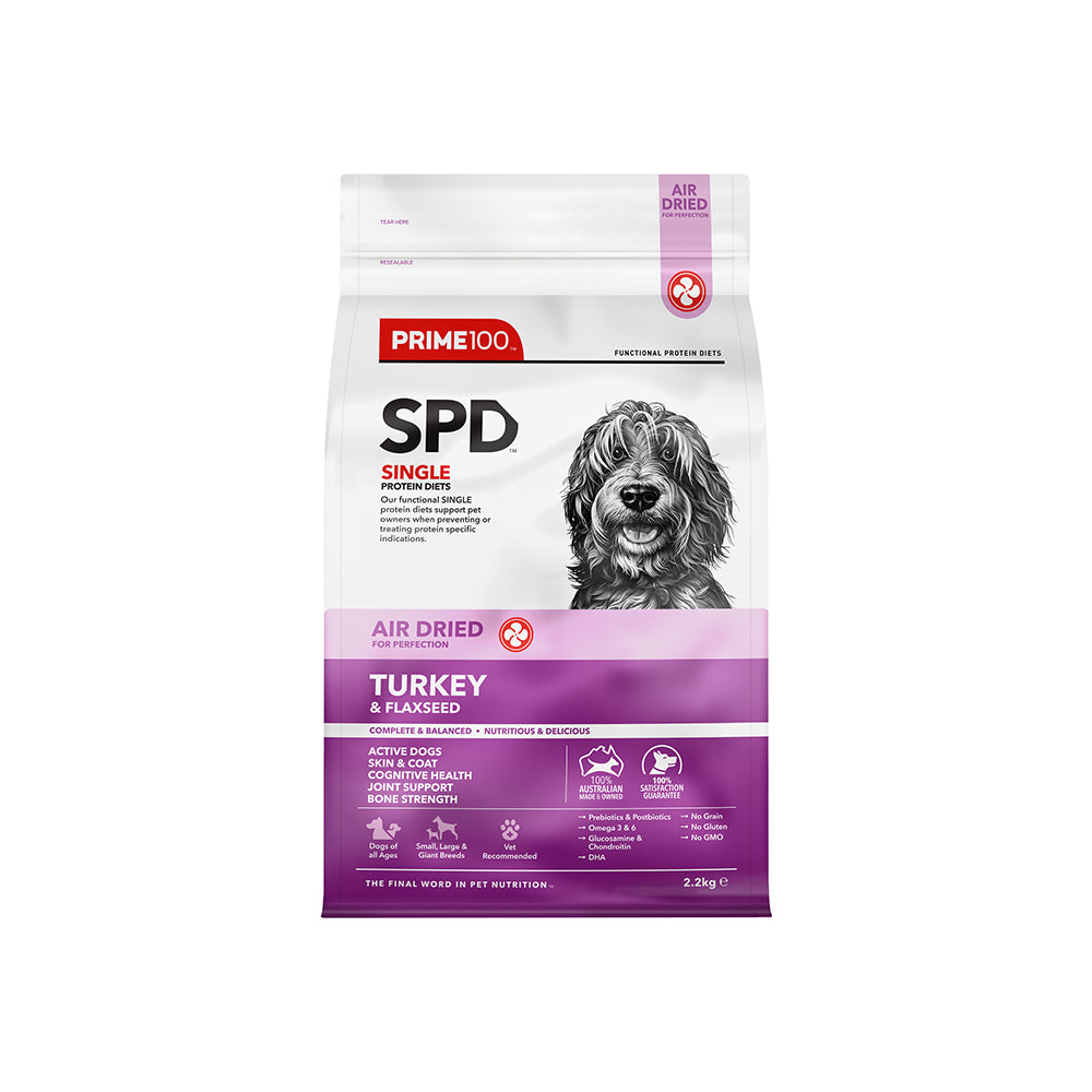 PRIME100 SPD Turkey & Flaxseed Air Dried Dog Food
