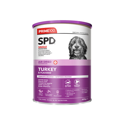 PRIME100 SPD Turkey & Flaxseed Air Dried Dog Food