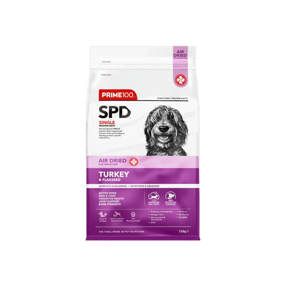 PRIME100 SPD Turkey & Flaxseed Air Dried Dog Food