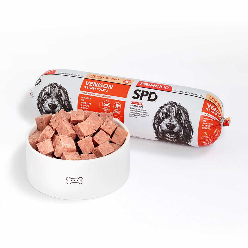PRIME100 SPD Venison & Sweet Potato Fresh Roll Dog Food 2kg