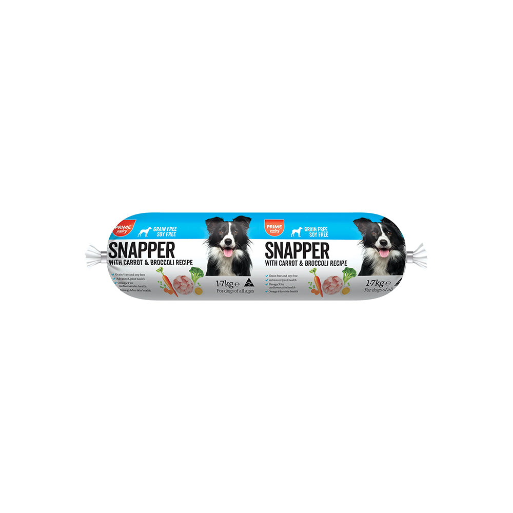 PRIME100 Snapper With Carrot & Broccoli Recipe Dog Food 1.7kg