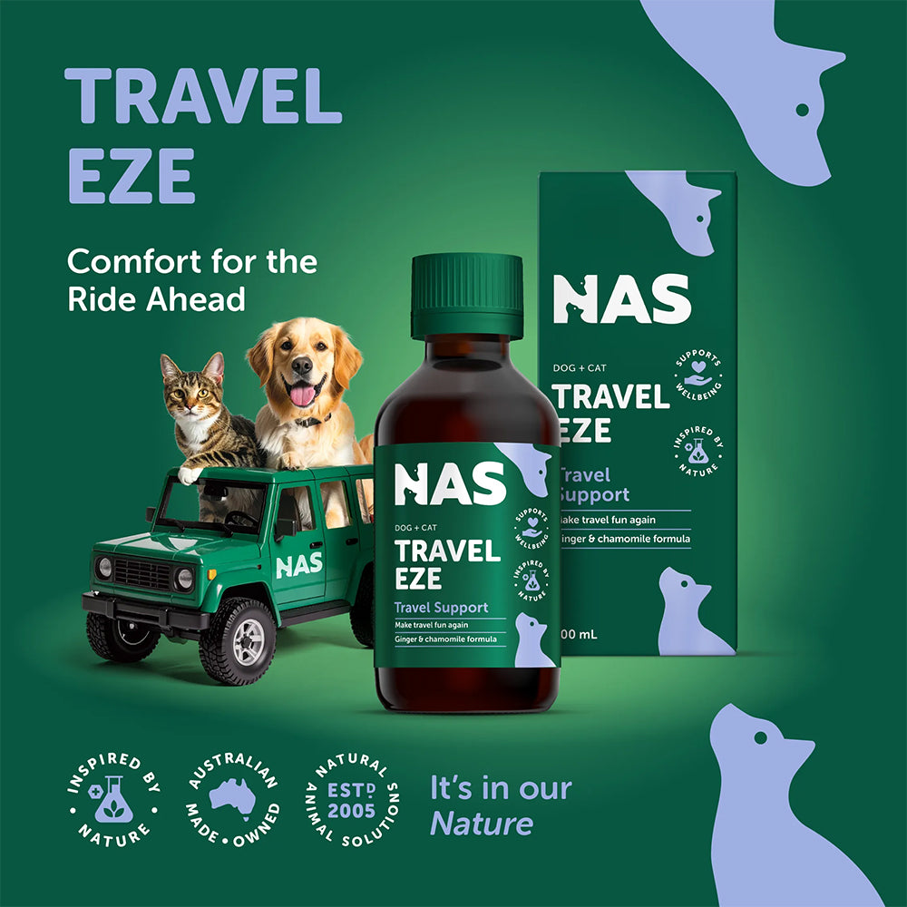 Natural Animal Solutions TravelEze Travel Sickness & Motion Relief for Dogs & Cats 15ml