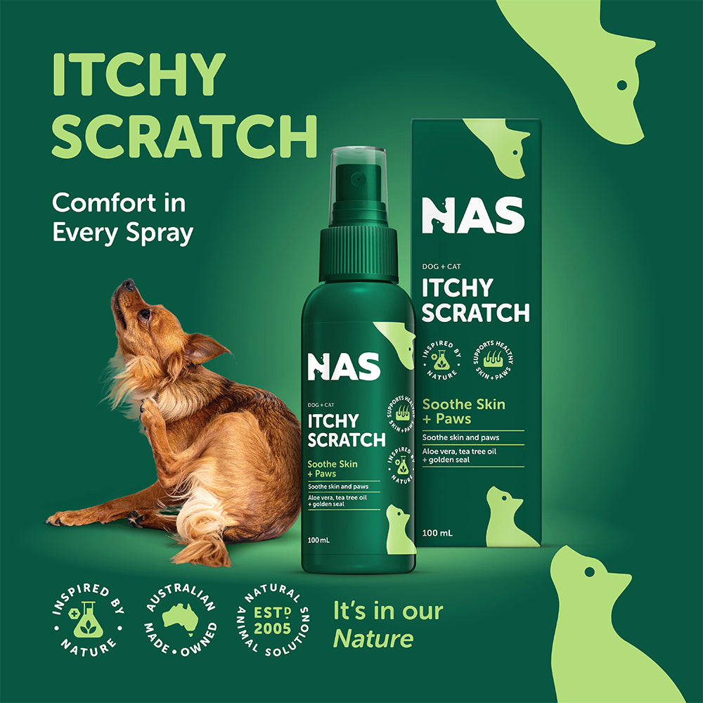 NAS NATURAL ANIMAL SOLUTIONS ItchyScratch Pet Skin & Coat Care 100ml