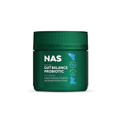 NAS NATURAL ANIMAL SOLUTIONS Natural Blend Gut Balance Probiotic Supplement For Cats & Dogs 80