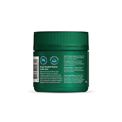 NAS NATURAL ANIMAL SOLUTIONS Natural Blend Gut Balance Probiotic Supplement For Cats & Dogs 80