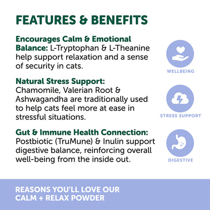 NAS NATURAL ANIMAL SOLUTIONS Calm + Relax For Cats 80g