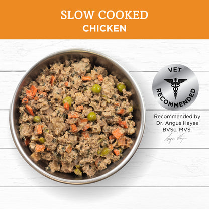 IVORY COAT Slow Cooked Chicken Grain Free Frozen Adult Dog Food 250g