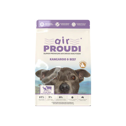 AIR PROUDI Premium Kangaroo & Beef Air Dried Dog Food