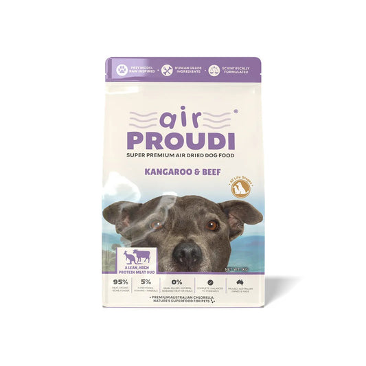 AIR PROUDI Premium Kangaroo & Beef Air Dried Dog Food