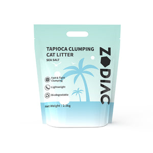 ZODIAC Advanced Clumping Cat Litter – Tofu Mix With Puffed Tapioca - Sea Salt
