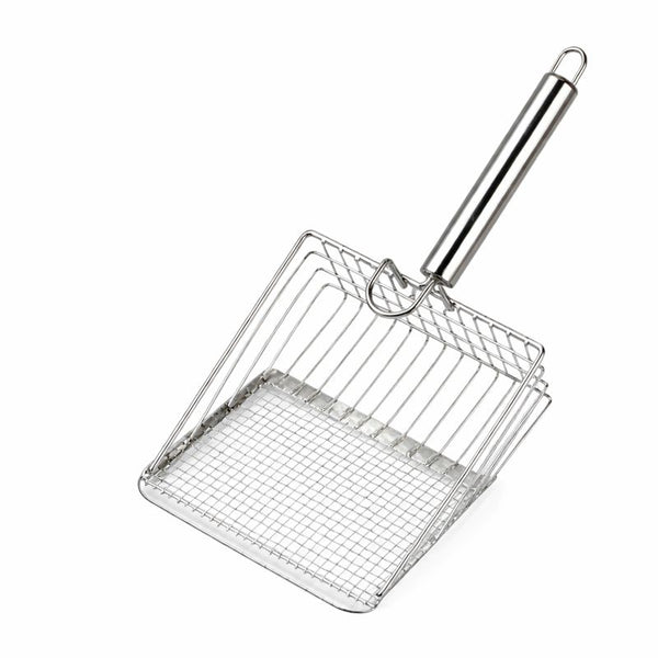 Large Stainless Steel Cat Litter Scoop | Rust-Proof & Durable – Petso