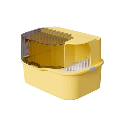 Extra Large Front Entry Cat Litter Box – Anti-Tracking Corridor Design