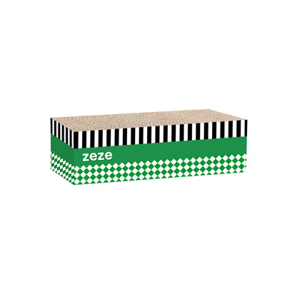 ZEZE 3-in-1 Cat Scratcher – Large Corrugated Cardboard