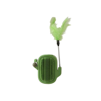 Cactus Cat Self Groomer with Bell ¨C Interactive Scratching & Teaser Toy
