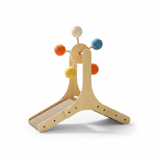 Ferris Wheel Cat Scratcher with Toys