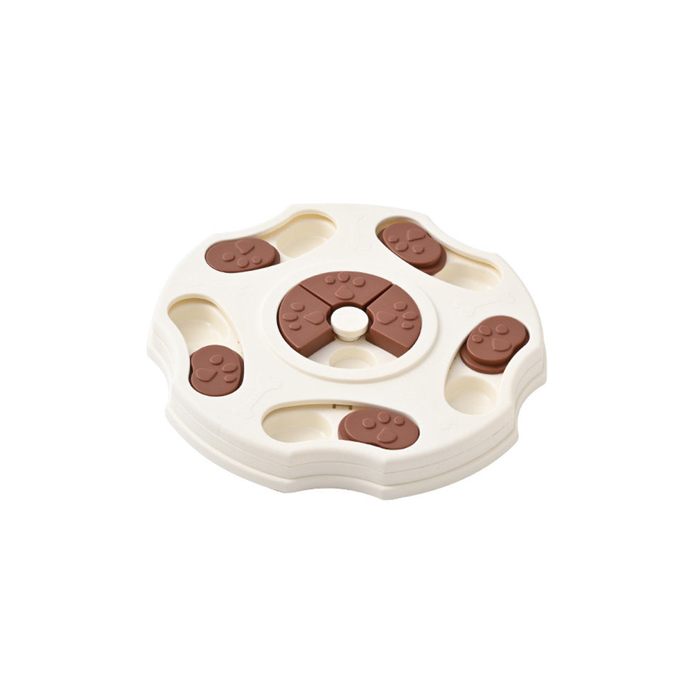 Feeding toy suitable for both cats and dogs - Five - sided white