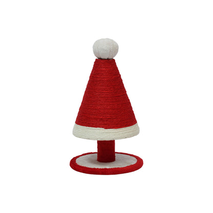 CATIO Christmas Santa Hat Cat Tree with Scratching Post 30x30x53cm