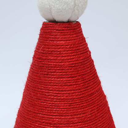 CATIO Christmas Santa Hat Cat Tree with Scratching Post 30x30x53cm