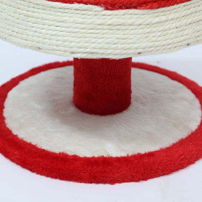 CATIO Christmas Santa Hat Cat Tree with Scratching Post 30x30x53cm