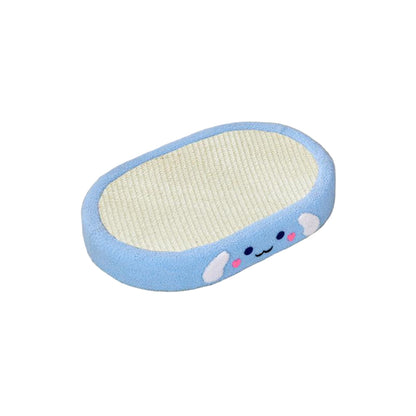 Cartoon Oval-shaped Extra Large Sisal Cat Scratcher - 61X40X9 cm