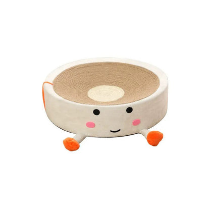 Cartoon Round Cat Scratcher - 40X40X10cm