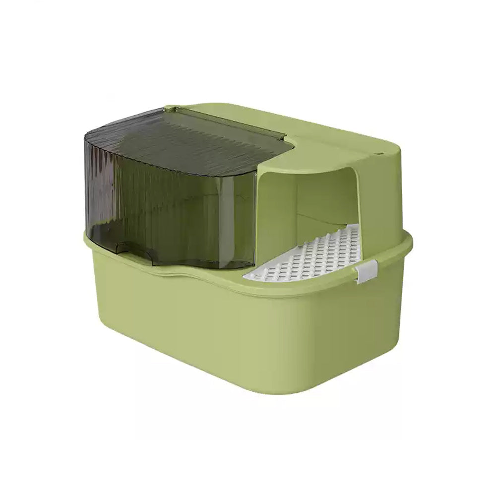 Extra Large Front Entry Cat Litter Box – Anti-Tracking Corridor Design