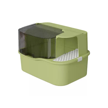 Extra Large Front Entry Cat Litter Box – Anti-Tracking Corridor Design