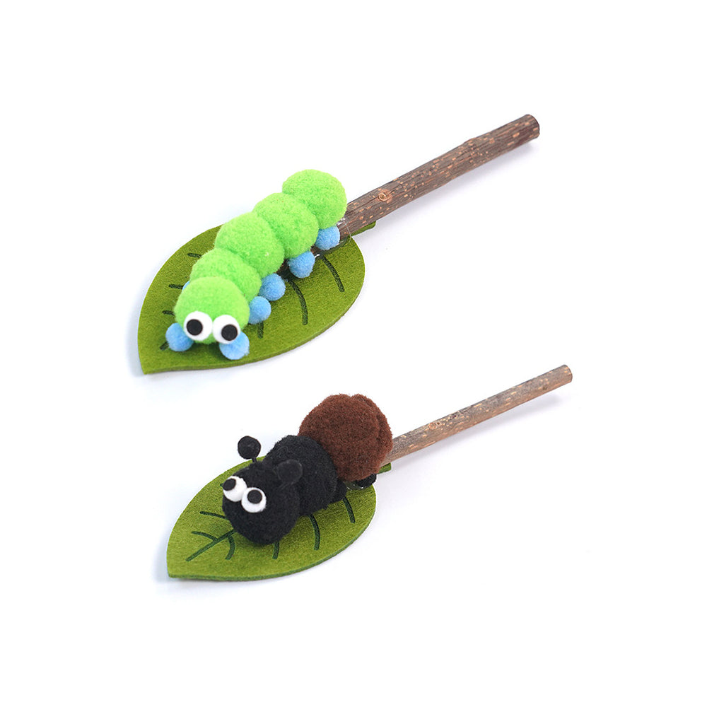 Silvervine Cat Teaser Wand – Interactive Dental Chew Toy