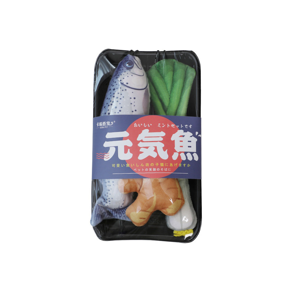 Catnip Fish Plush Toy – Crinkle Sound Chew & Play Toy