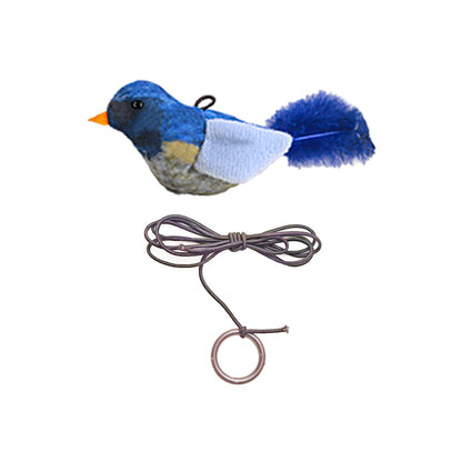 Interactive Chirping Bird Cat Toy – Catnip Sound Teaser Wand