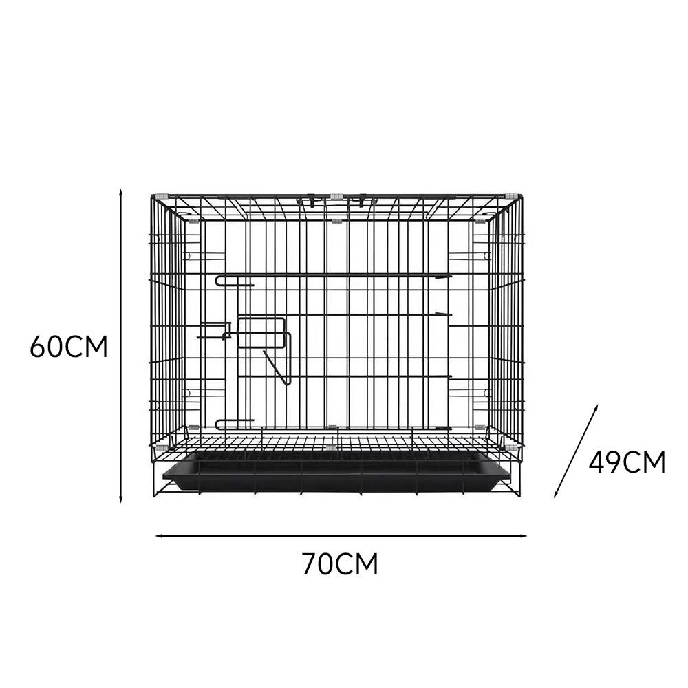 Multi-Function Pet Crate with Tray & Pad