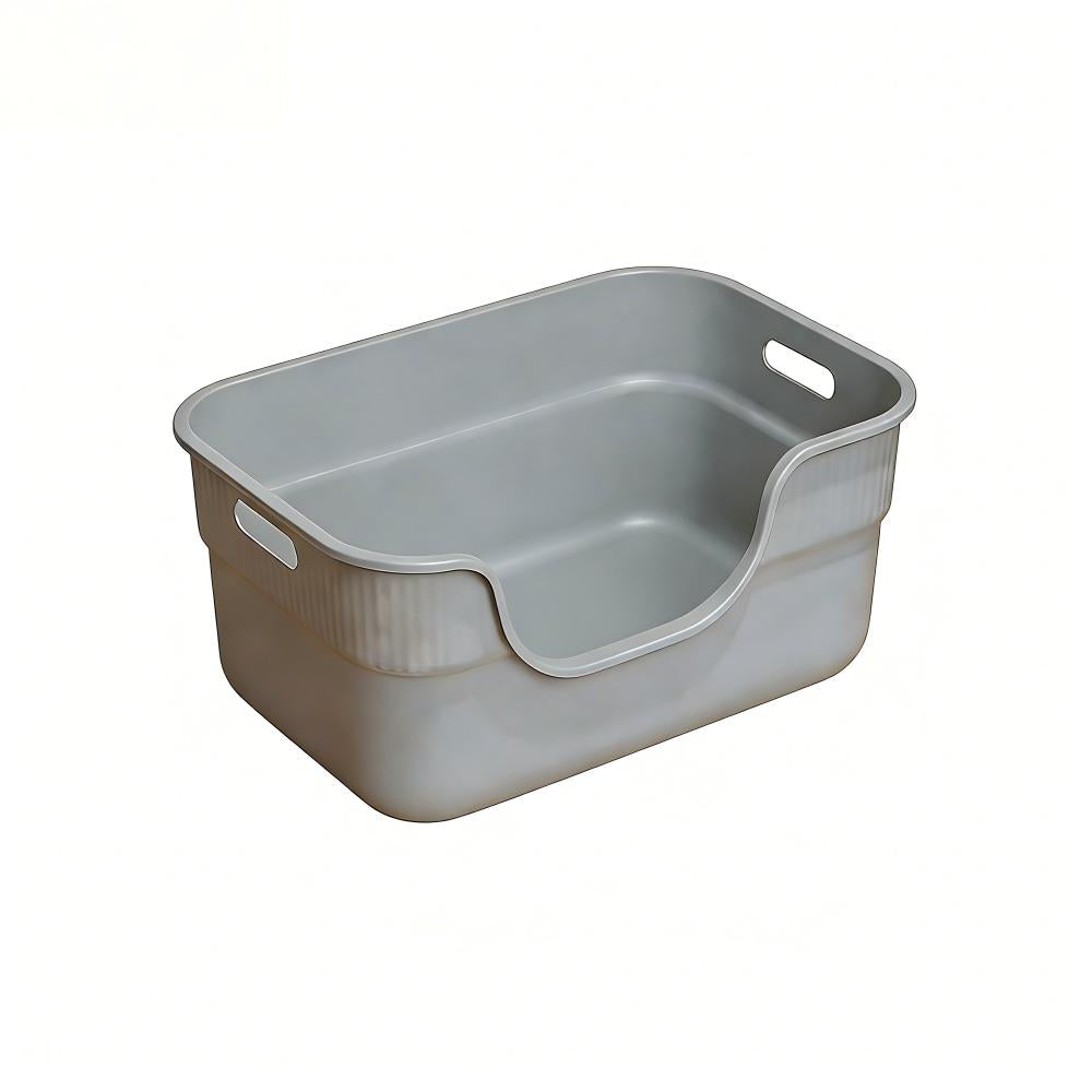 Open Cat Litter Box High-Sided Bathtub Style 42x29x18cm