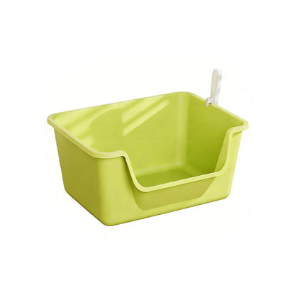 Extra Large Deep Cat Litter Box - High-Sided Open Design - 50x37x20cm