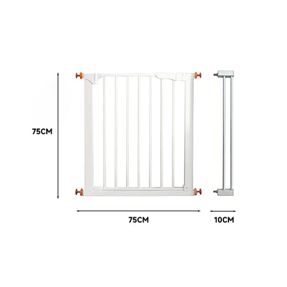 Pet Adjustable Metal Gate & Accessories 75 cm