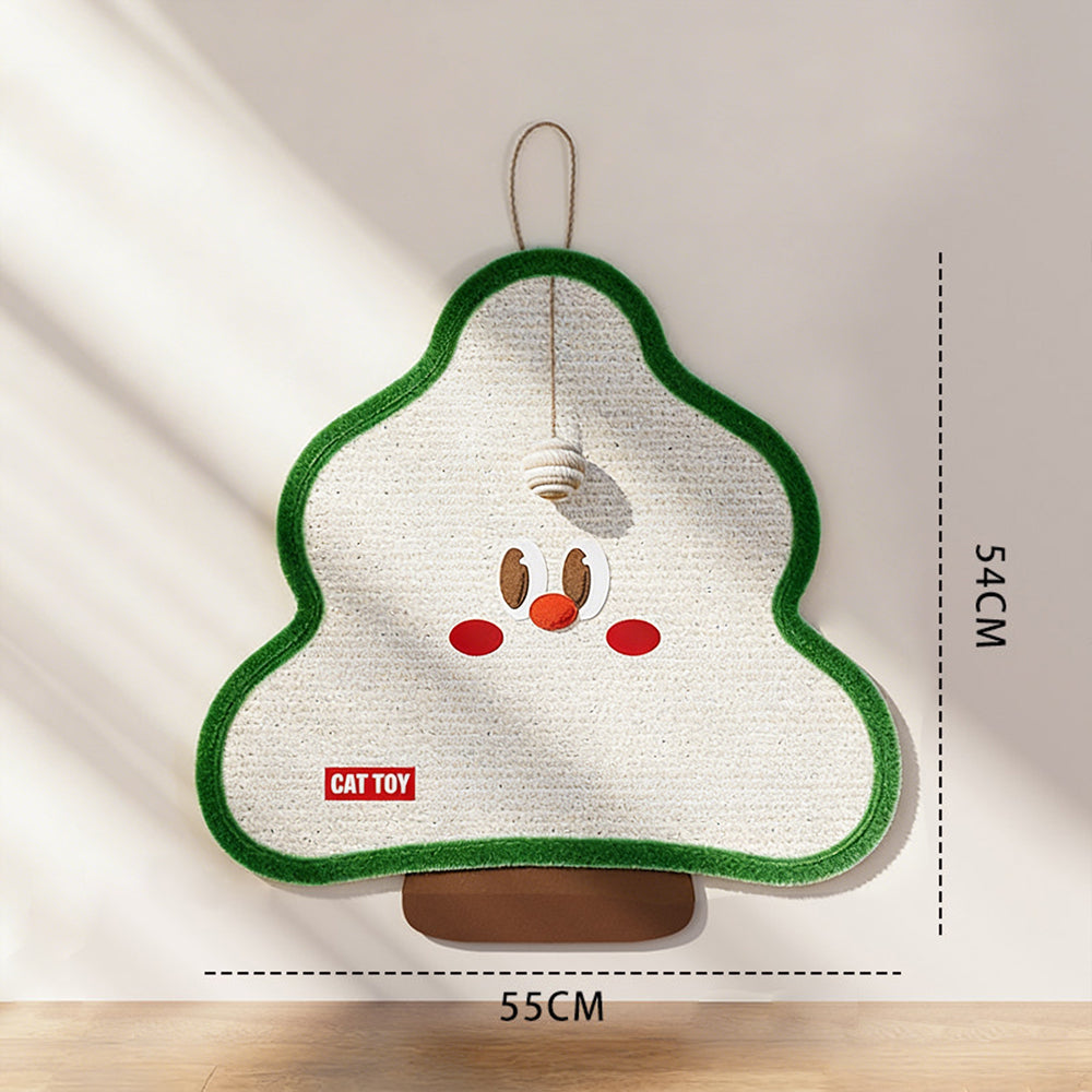 Sisal Wall-Mounted Cat Scratching Pad - Heavy Duty Anti-Shed Design (Velcro Fixing)