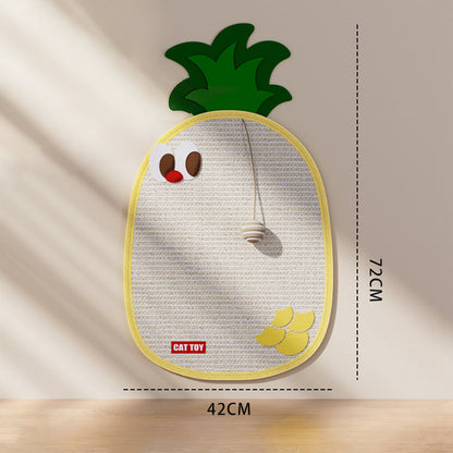 Sisal Wall-Mounted Cat Scratching Pad - Heavy Duty Anti-Shed Design (Velcro Fixing)